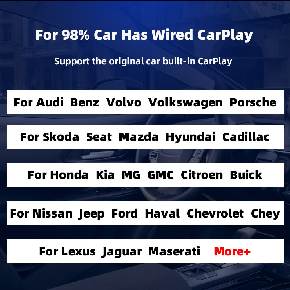 Adaptador Carplay / Android Auto Wireless